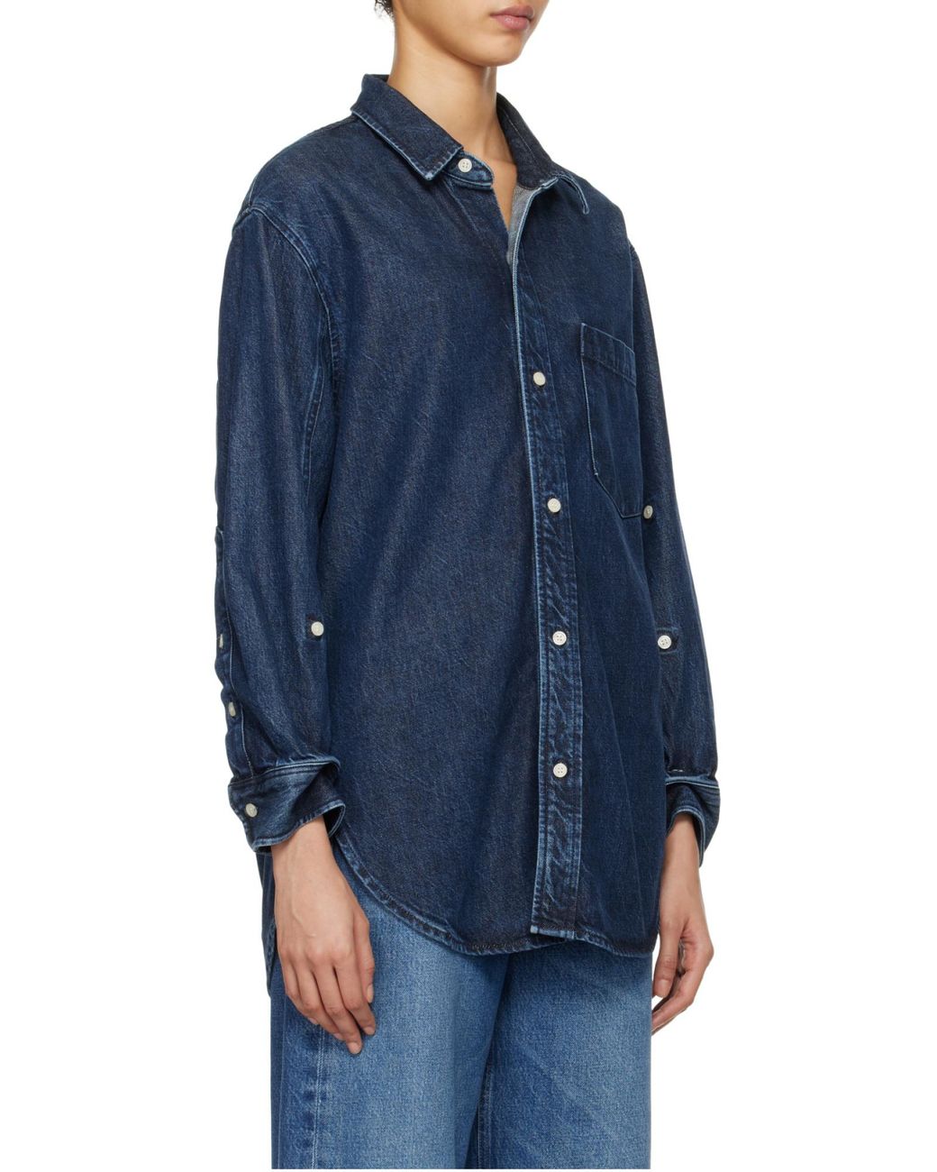 Citizens of Humanity Blue Kayla Denim Button-Up Shirt