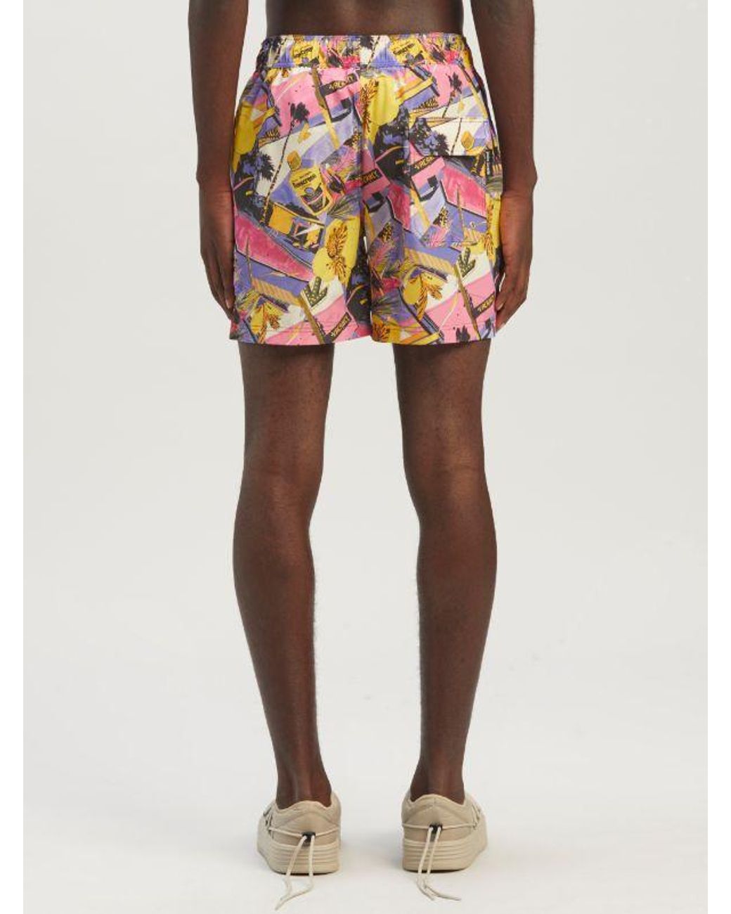 Palm Angels Red Miami Mix Swimshorts for men