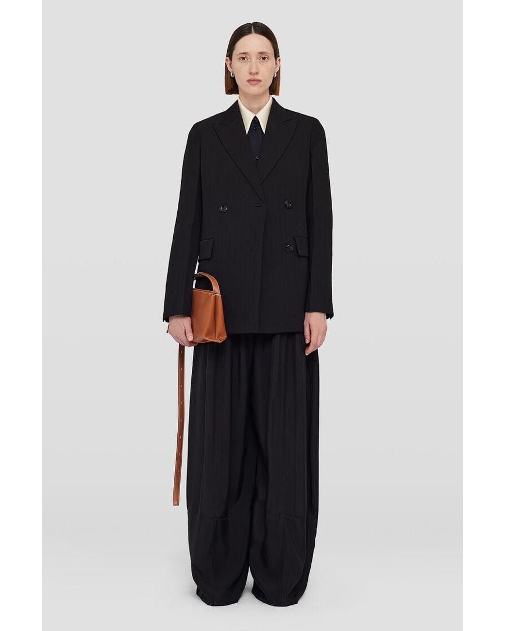Jil Sander Black Two-Toned Long-Sleeved Shirt