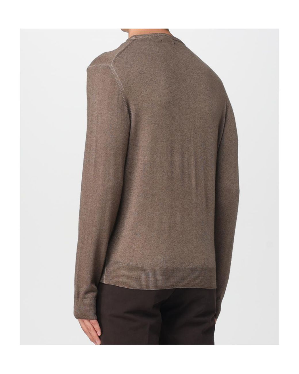 Woolrich Brown Crewneck Knitted Jumper for men