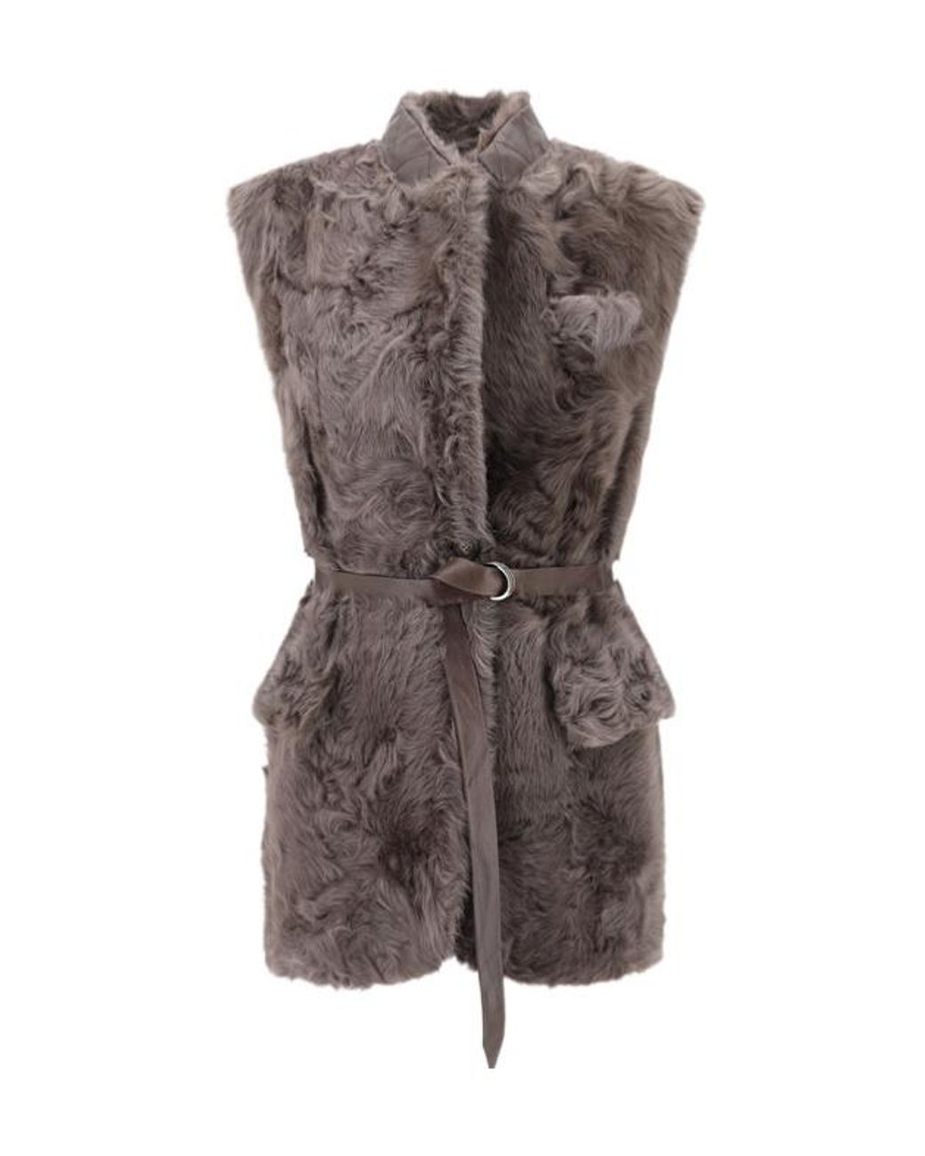 Brunello Cucinelli Brown Fur Vest