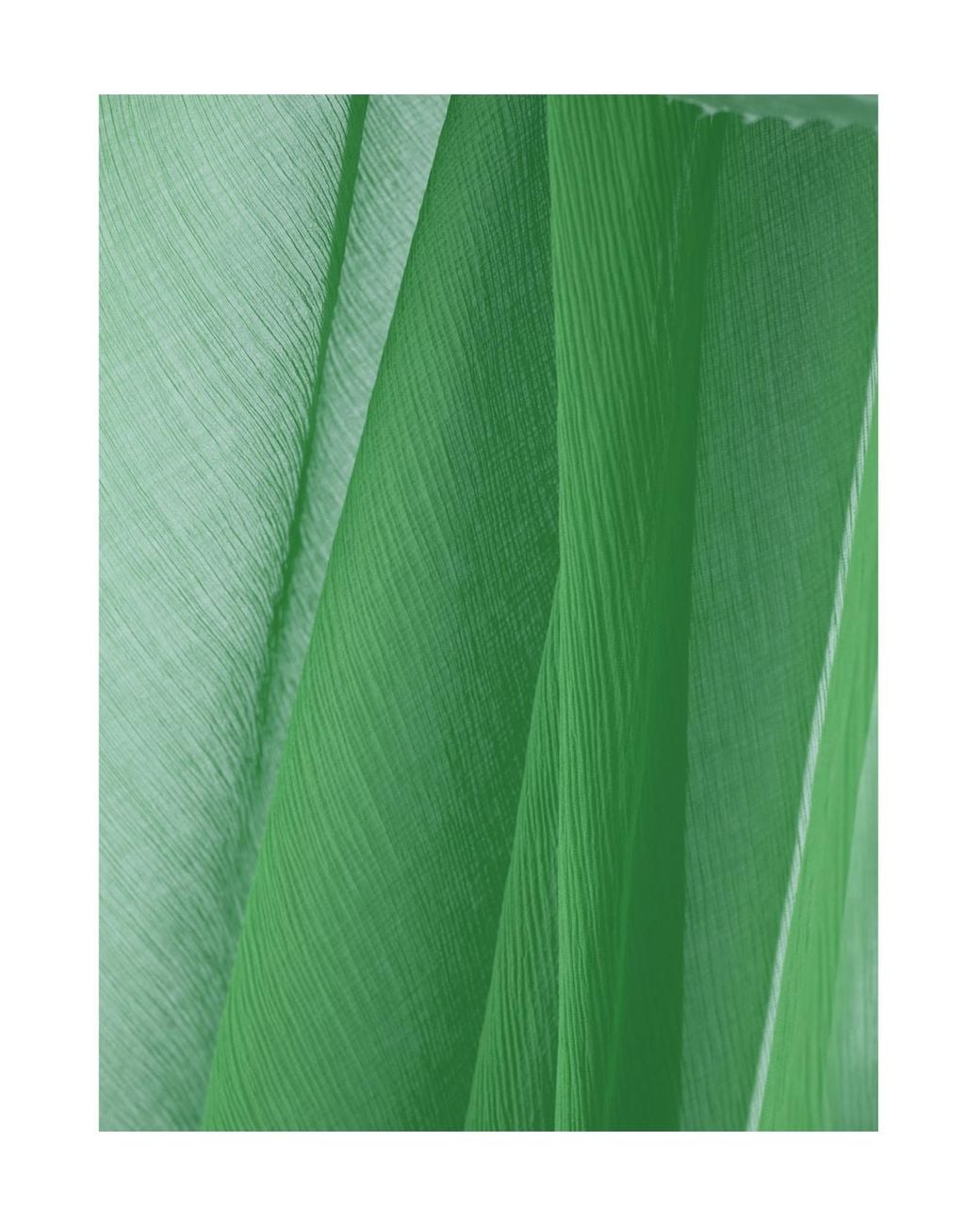 Dries Van Noten Green Long-Sleeved Dress