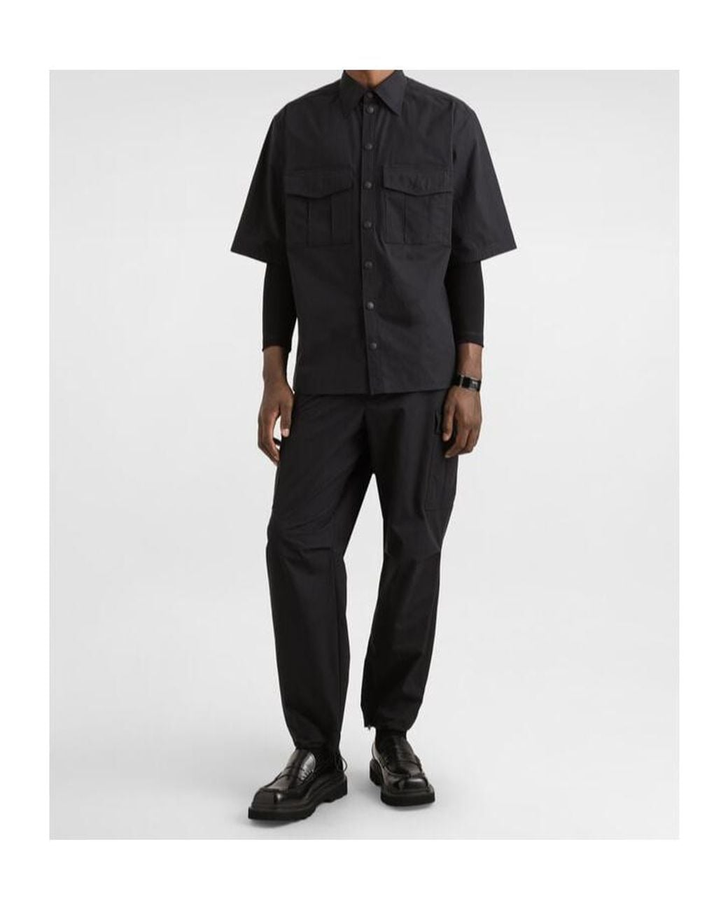 Dolce & Gabbana Black Poplin Shirt With Tag for men