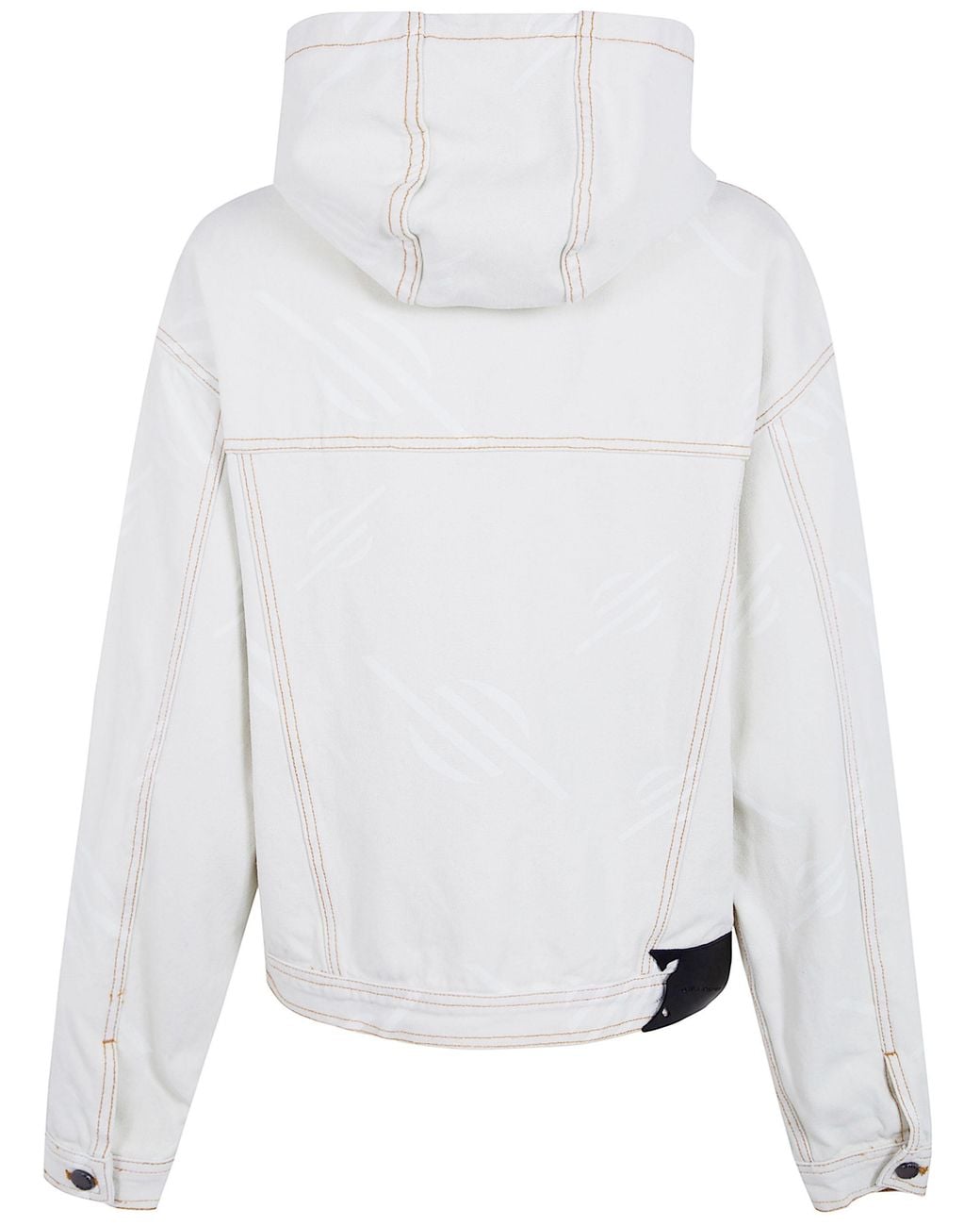 Daily Paper White Hooded Patterned Jacket for men