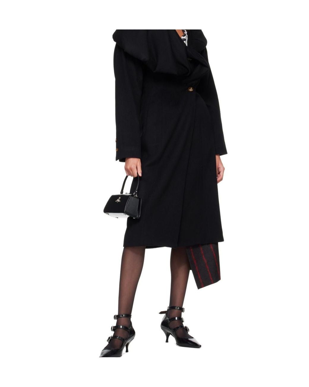 Vivienne Westwood Black Xl Frame Tote Bag