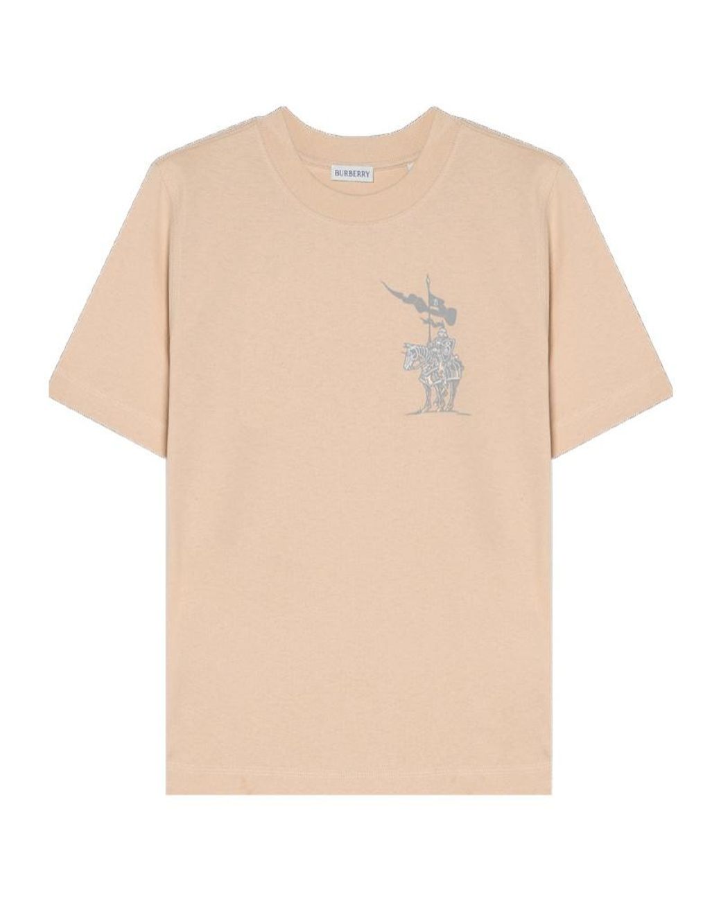 Burberry Natural Ekd Cotton T-Shirt