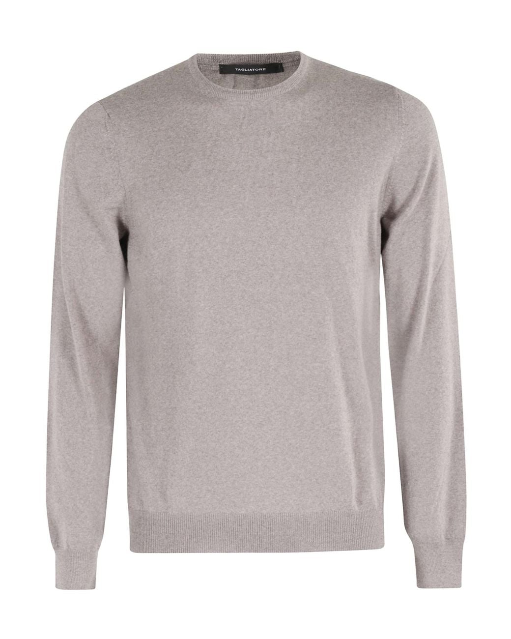 Tagliatore Gray Long-Sleeved Sweater for men