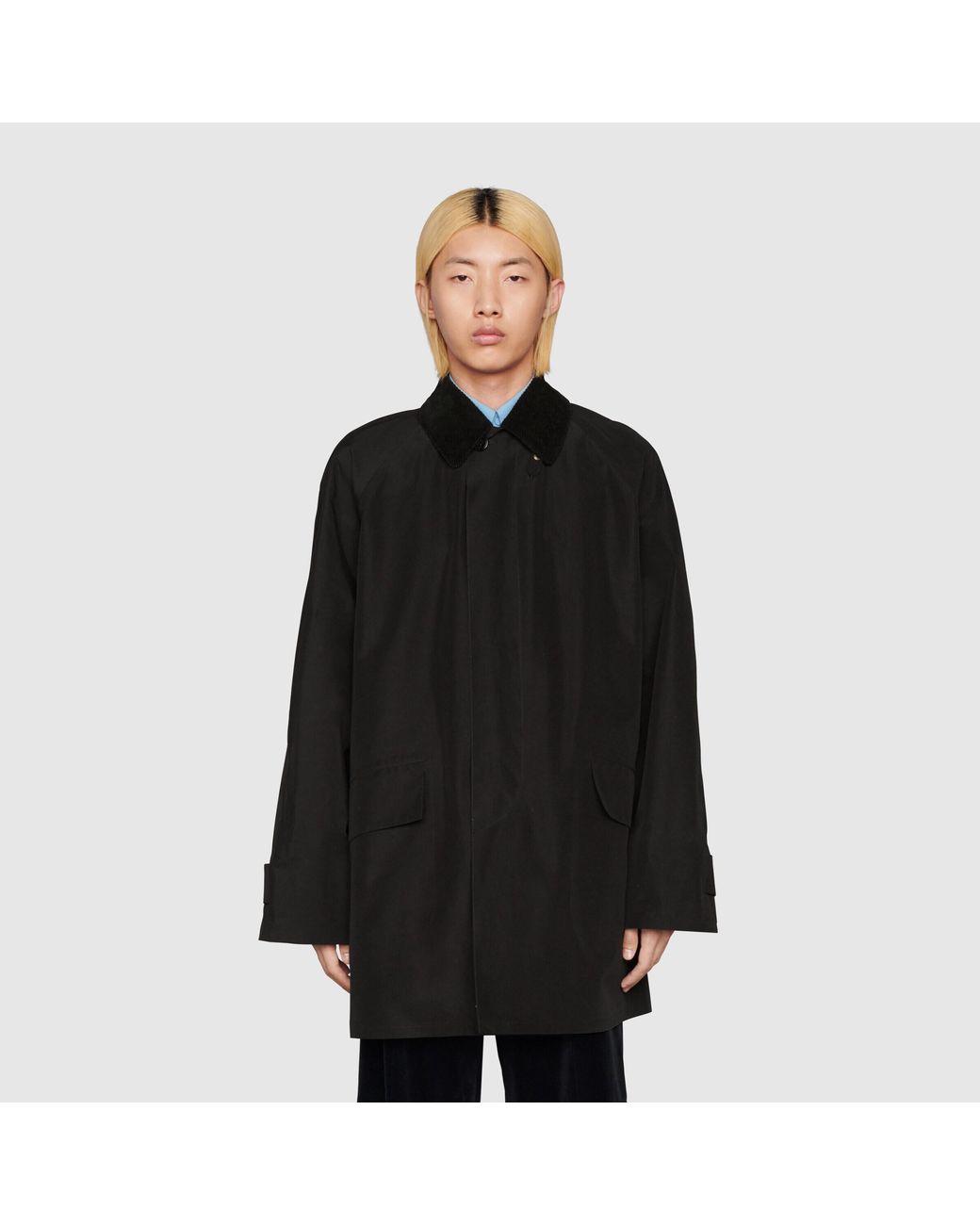 Gucci Black Cotton Lyric-Print Jacket for men