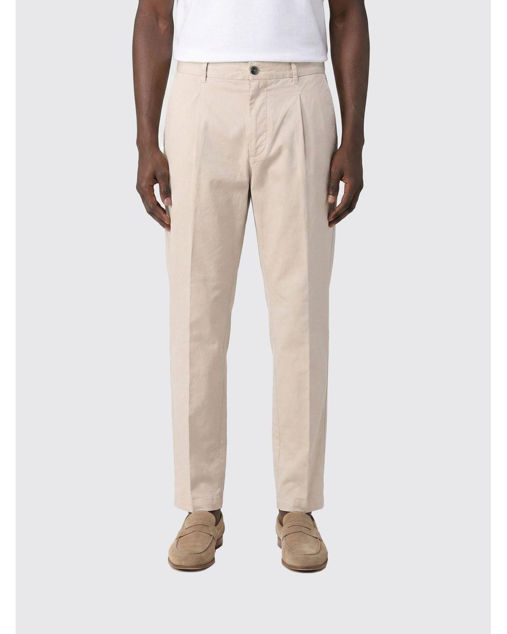 Eleventy Gray Elastic-Waist Tailored Pants for men