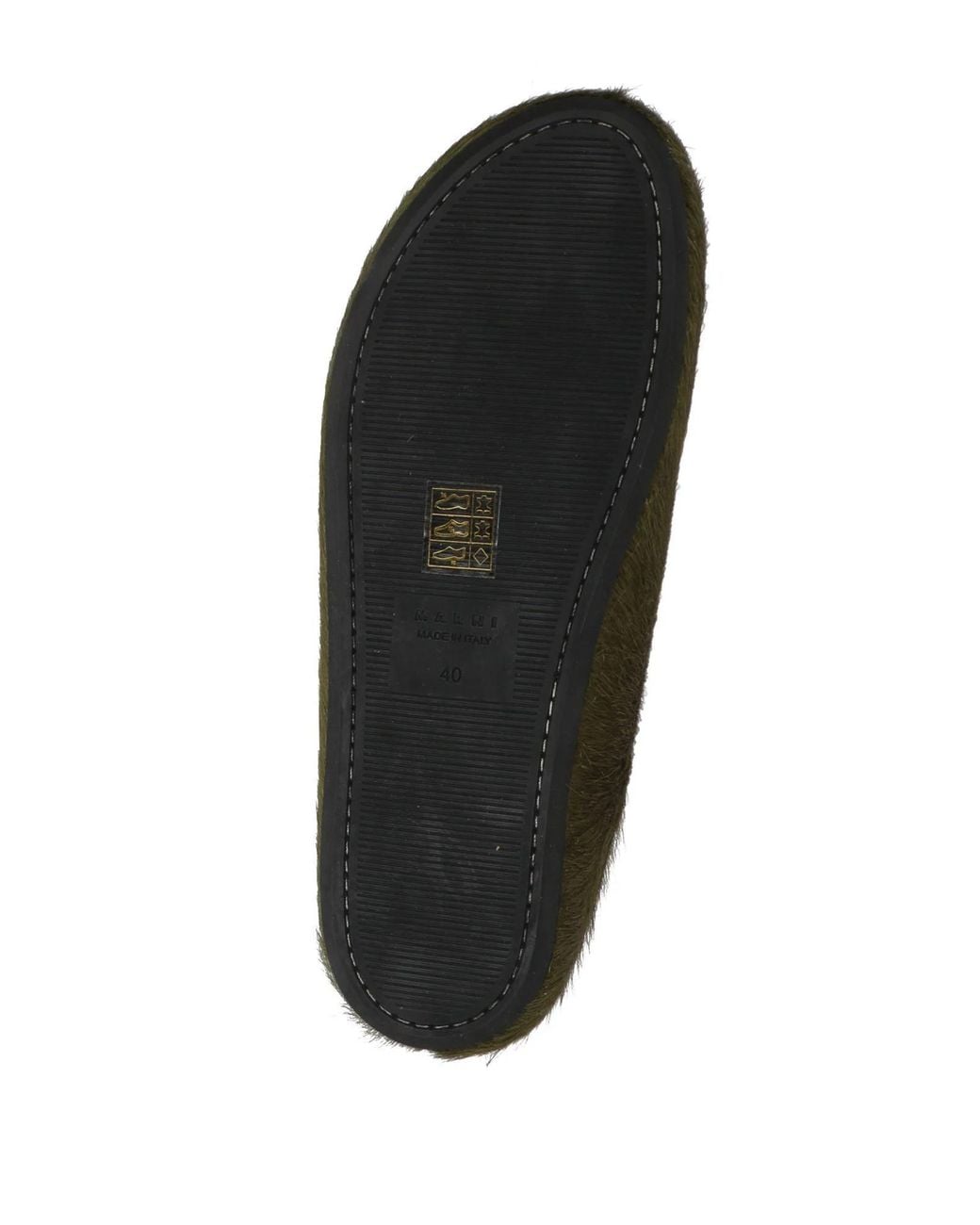 Marni Green Leather Mules