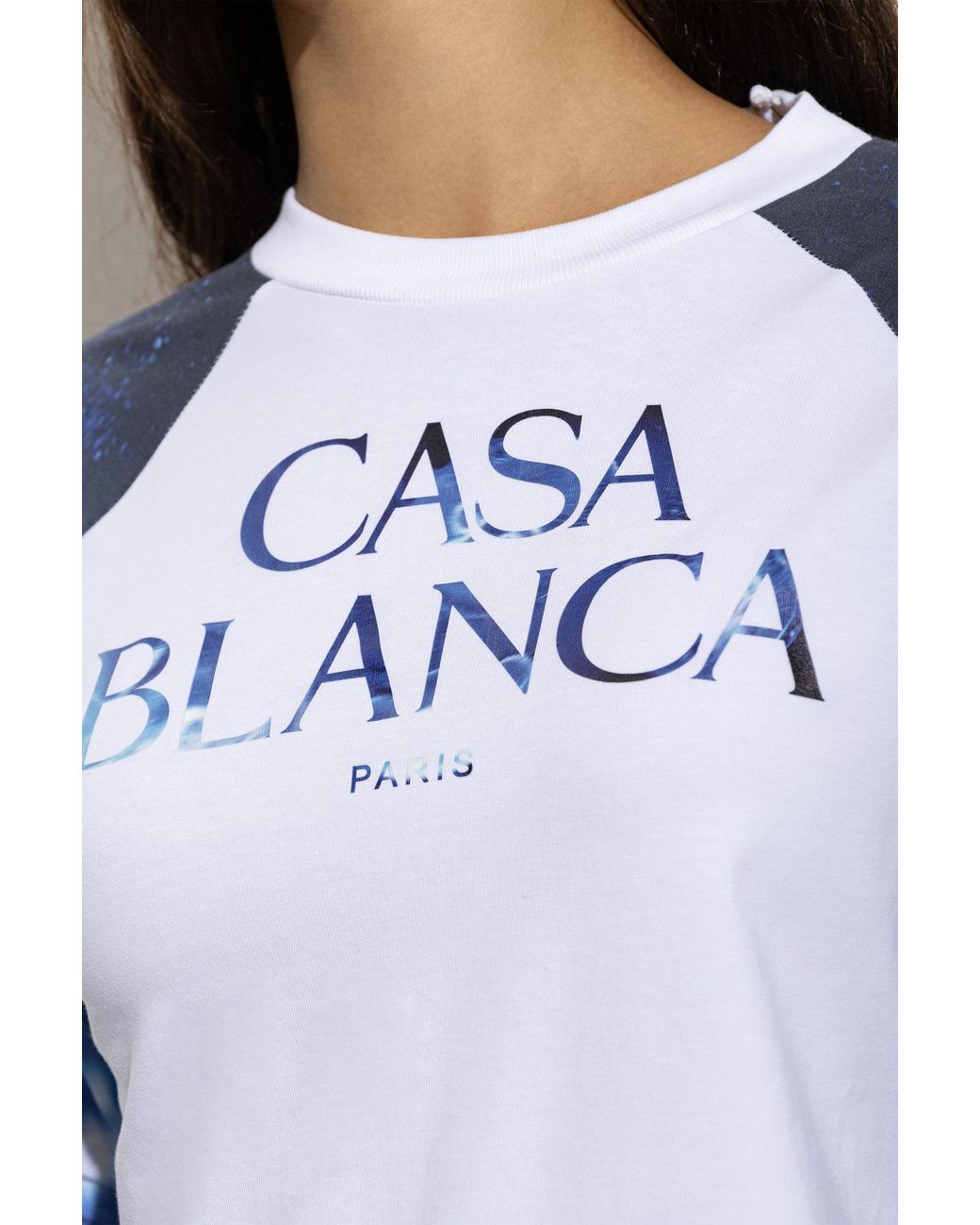 Casablanca Blue Long-Sleeve T-Shirt