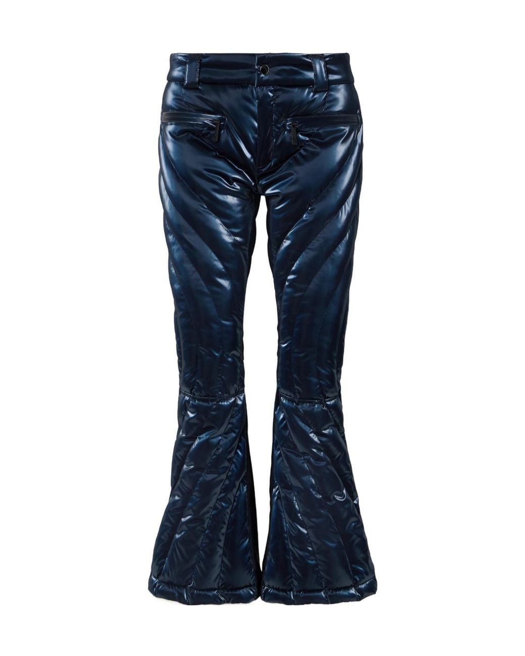 Perfect Moment Blue Quilted Flared Ski Pants