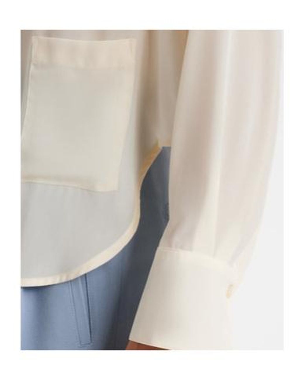 Victoria Beckham White Silk Blouse