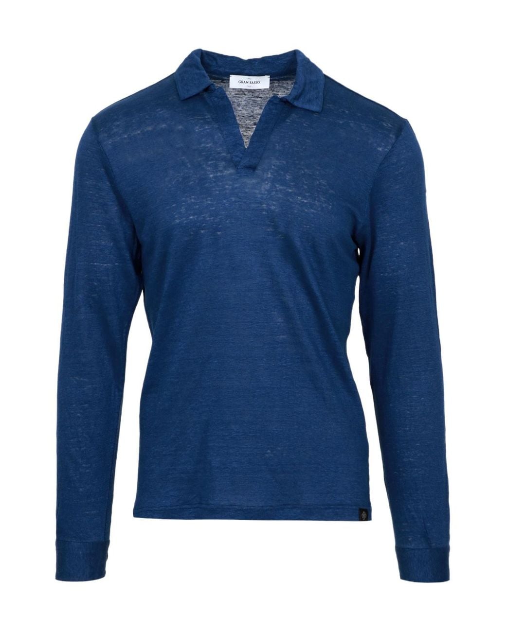 Gran Sasso Blue Long Sleeve T-Shirt for men