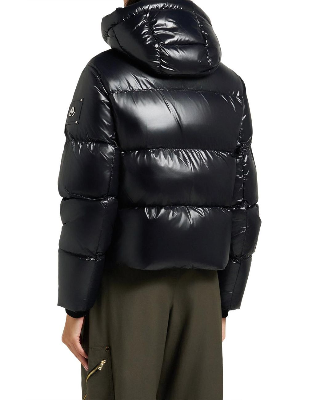 Moose Knuckles Black Padded Removable-Hood Jacket