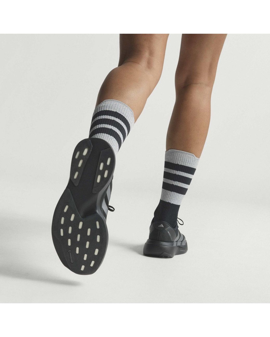 Adidas Black Lightweight Breathable Running Shoes