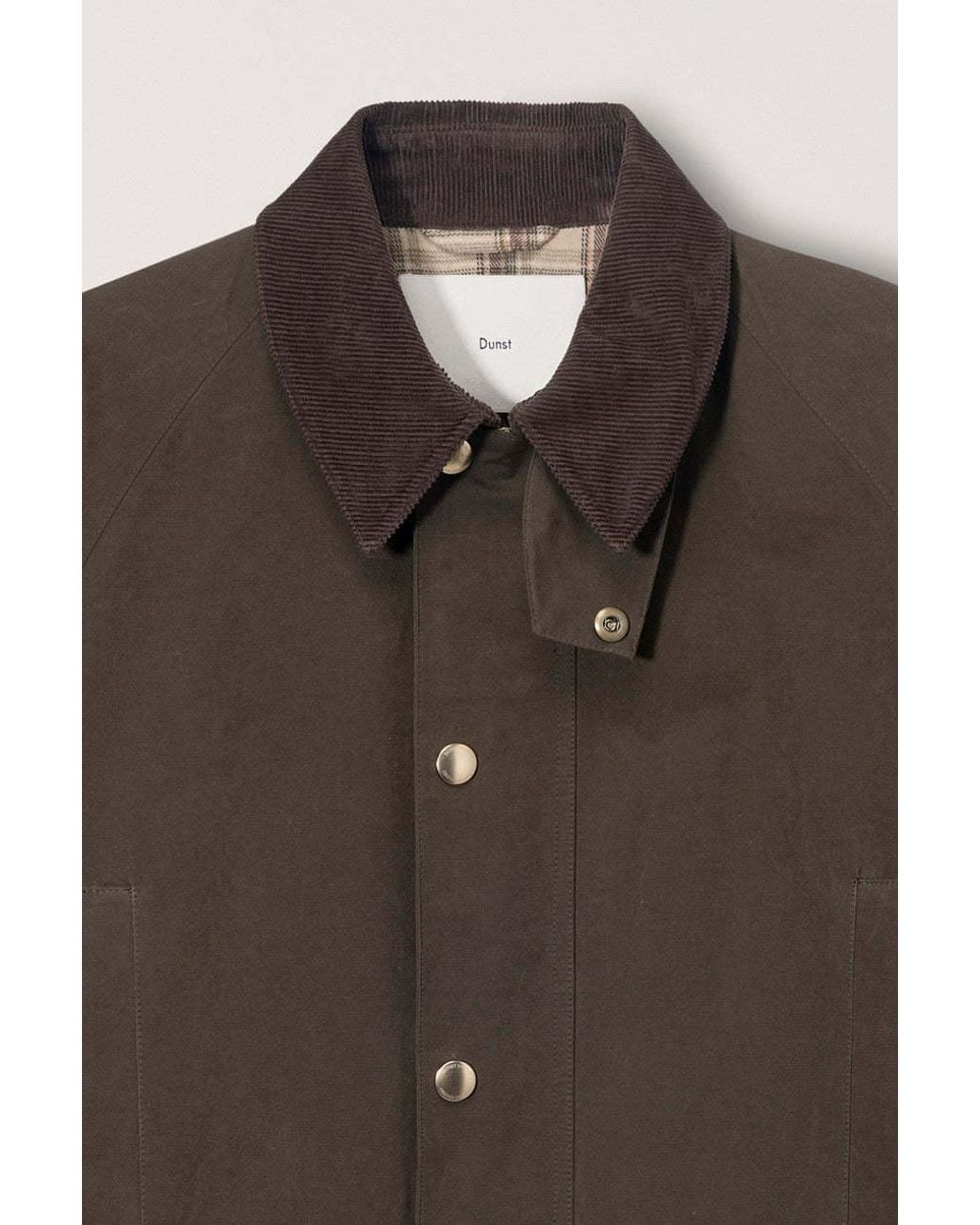DUNST Brown Waxed Utility Jacket for men