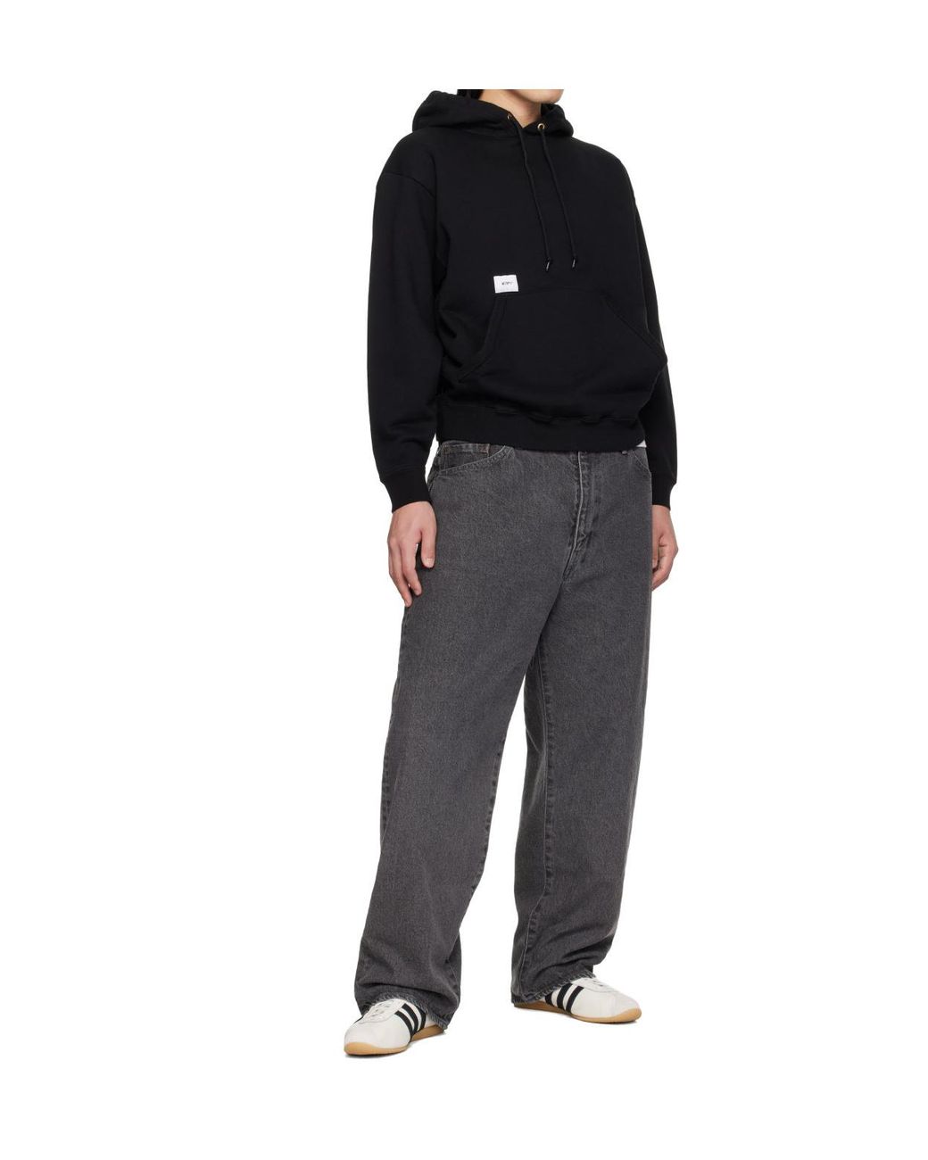 (w)taps Gray Blues Straight Jeans for men