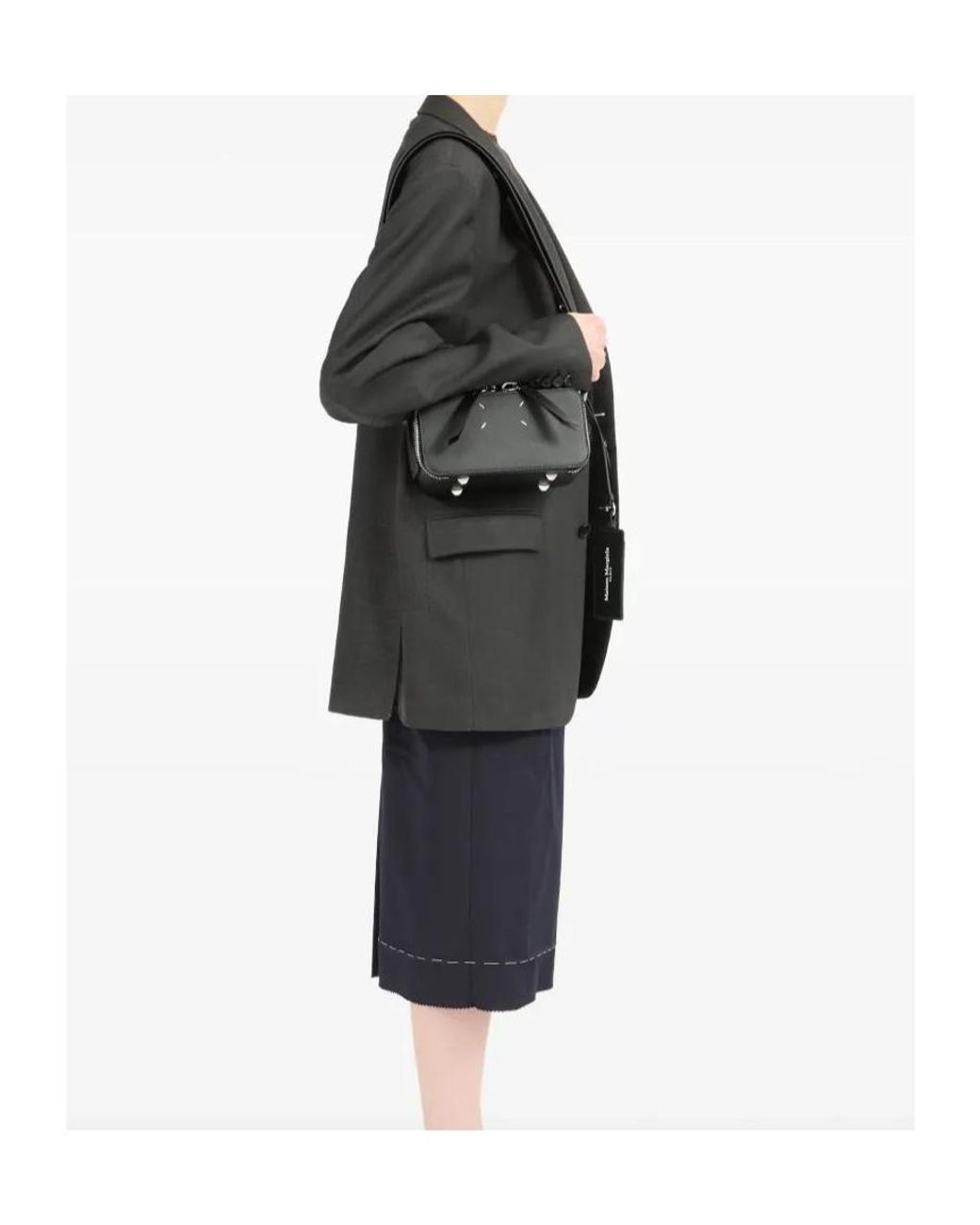 Maison Margiela Black Doll Zipped Small Tote Bag