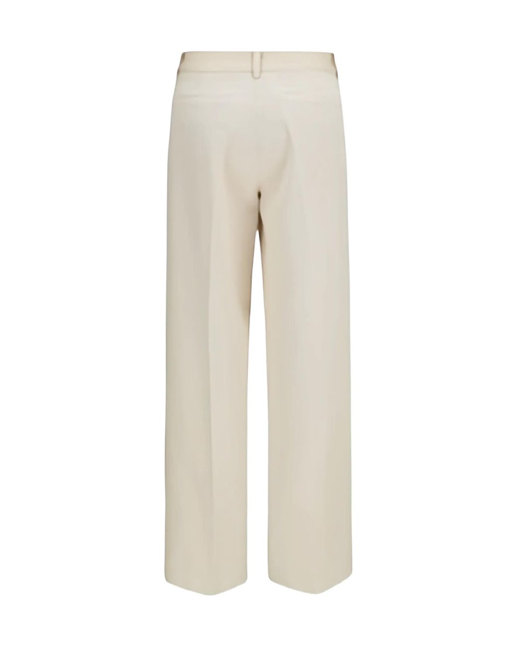 Forte_forte Natural Casual Trousers With Belt Loops