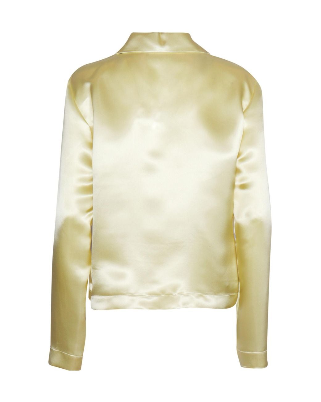 Philosophy Di Lorenzo Serafini Green Satin Long-Sleeve Shirt