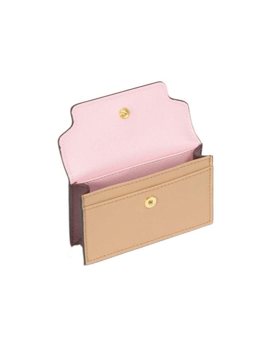 Marni Pink Logo Business Card Holder