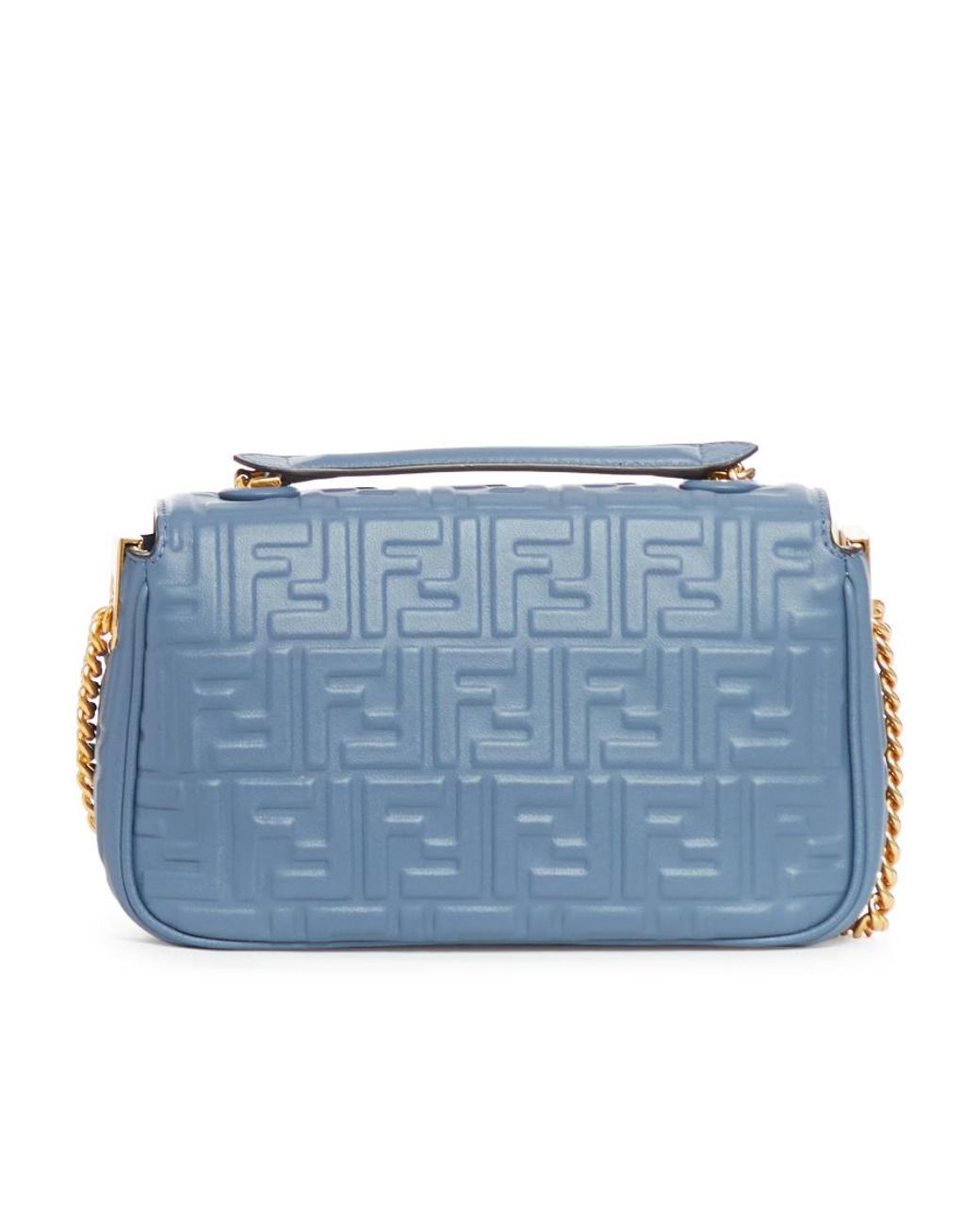 Fendi Blue Nappa Leather Bag