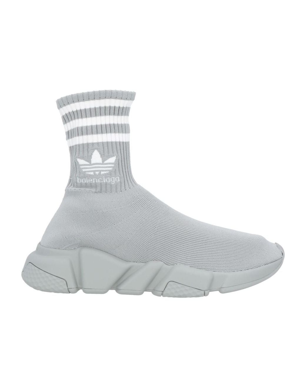 Balenciaga Gray Minimalist Sock Sneakers