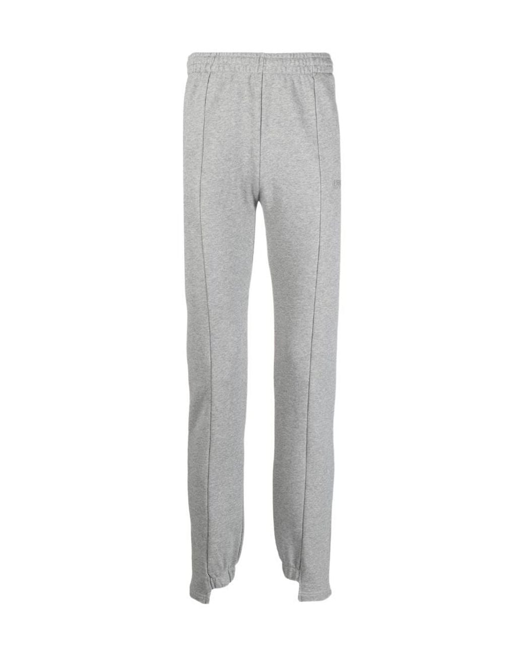 Vetements Gray Logo Sweatpants for men