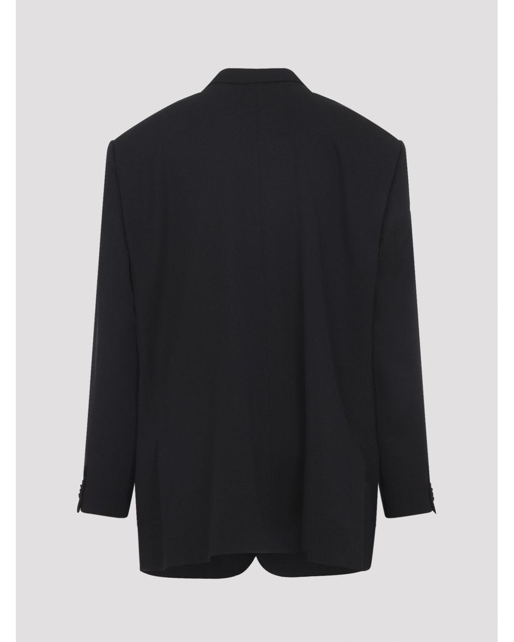 Balenciaga Black Collared Buttoned Blazer for men