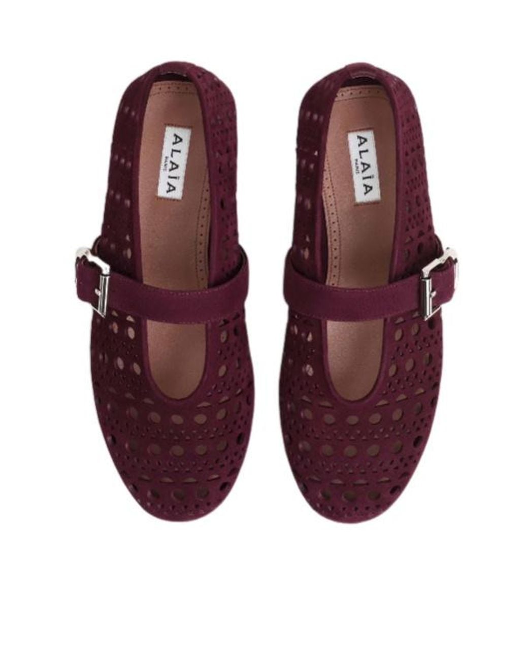 Alaïa Purple Alaïa Vienne Flat Ballerinas