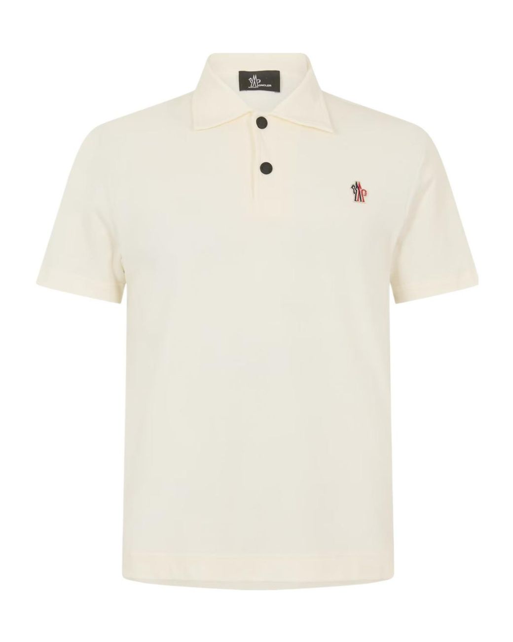 Moncler White Gren Ss Polo Sn62 for men
