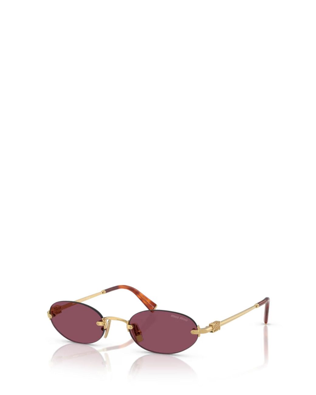 Miu Miu Pink Rimless Sunglasses