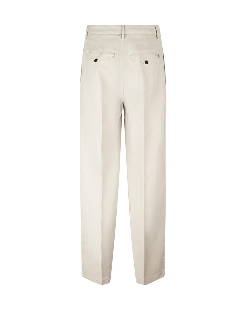 Dondup White Wide Leg Chinos for men