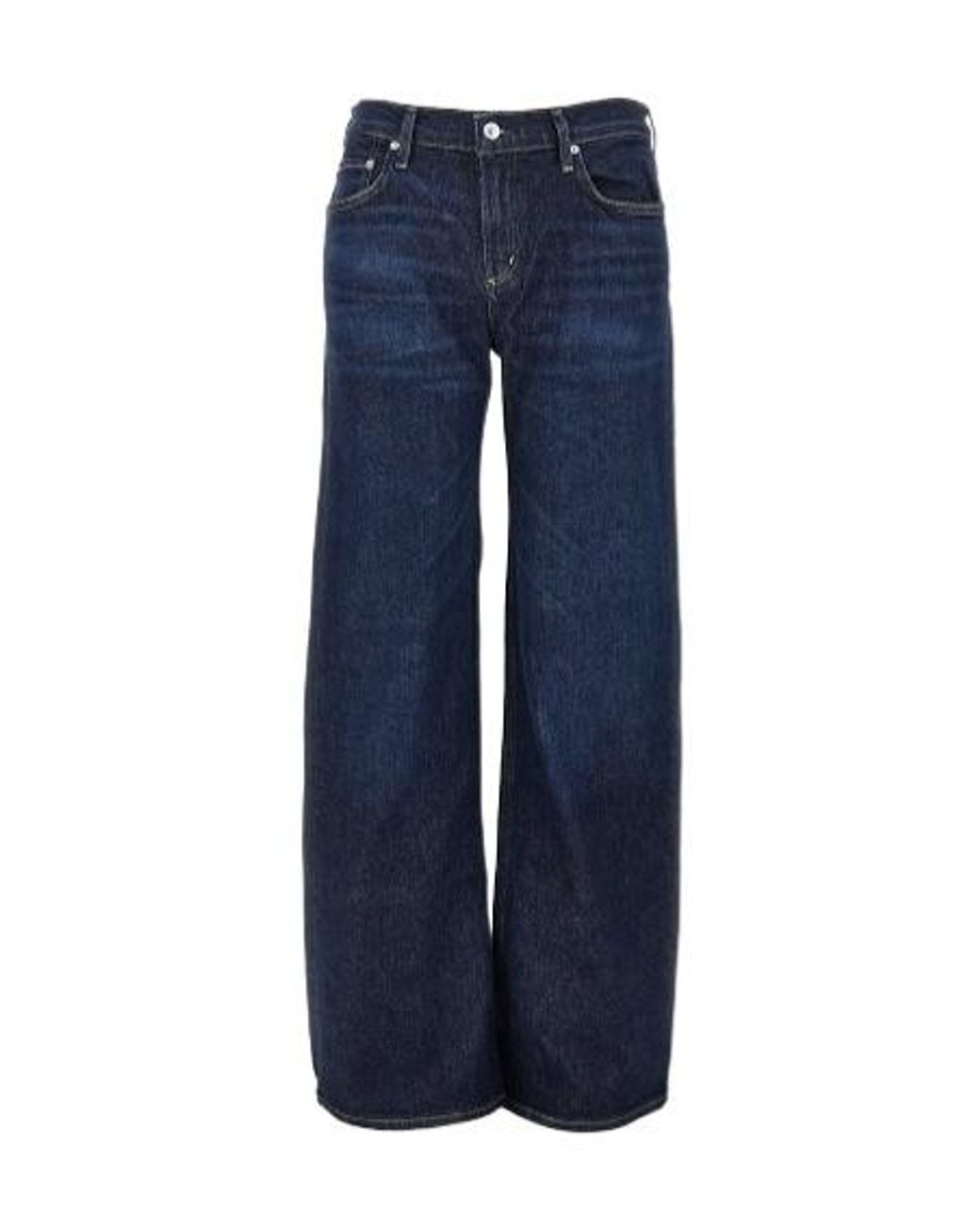 Citizens of Humanity Blue Nora Wide-Leg Jeans