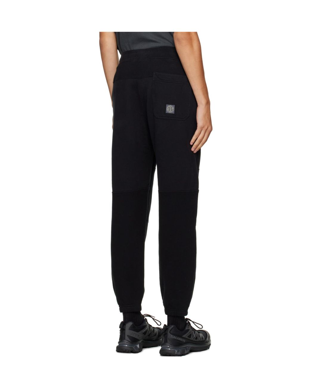 Stone Island Black Cotton Sweatpants for men