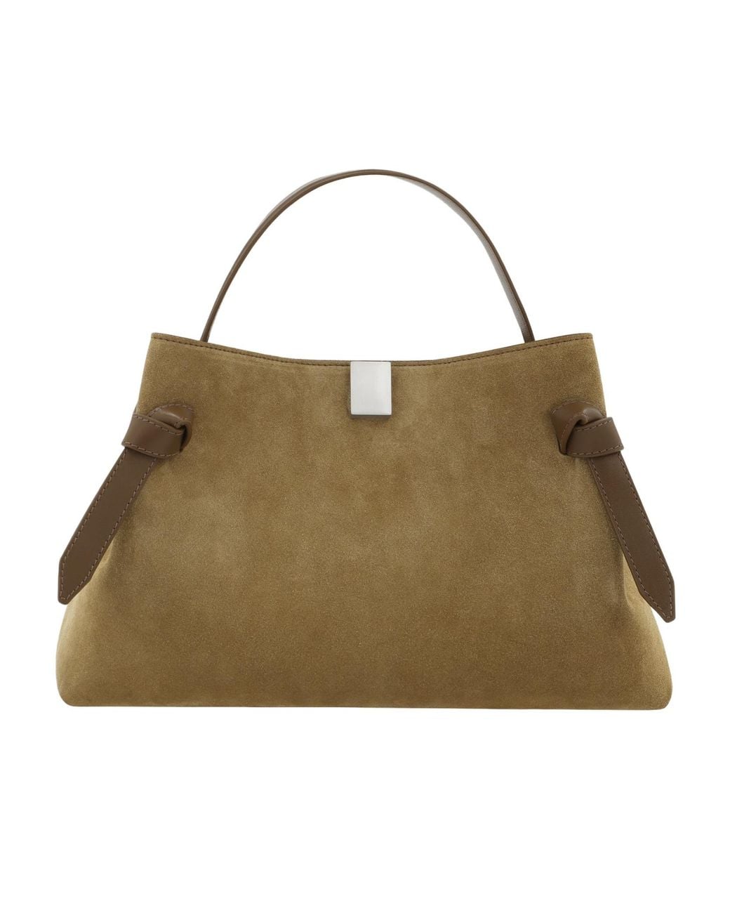 Yuzefi Natural Gyoza Suede Tote Bag