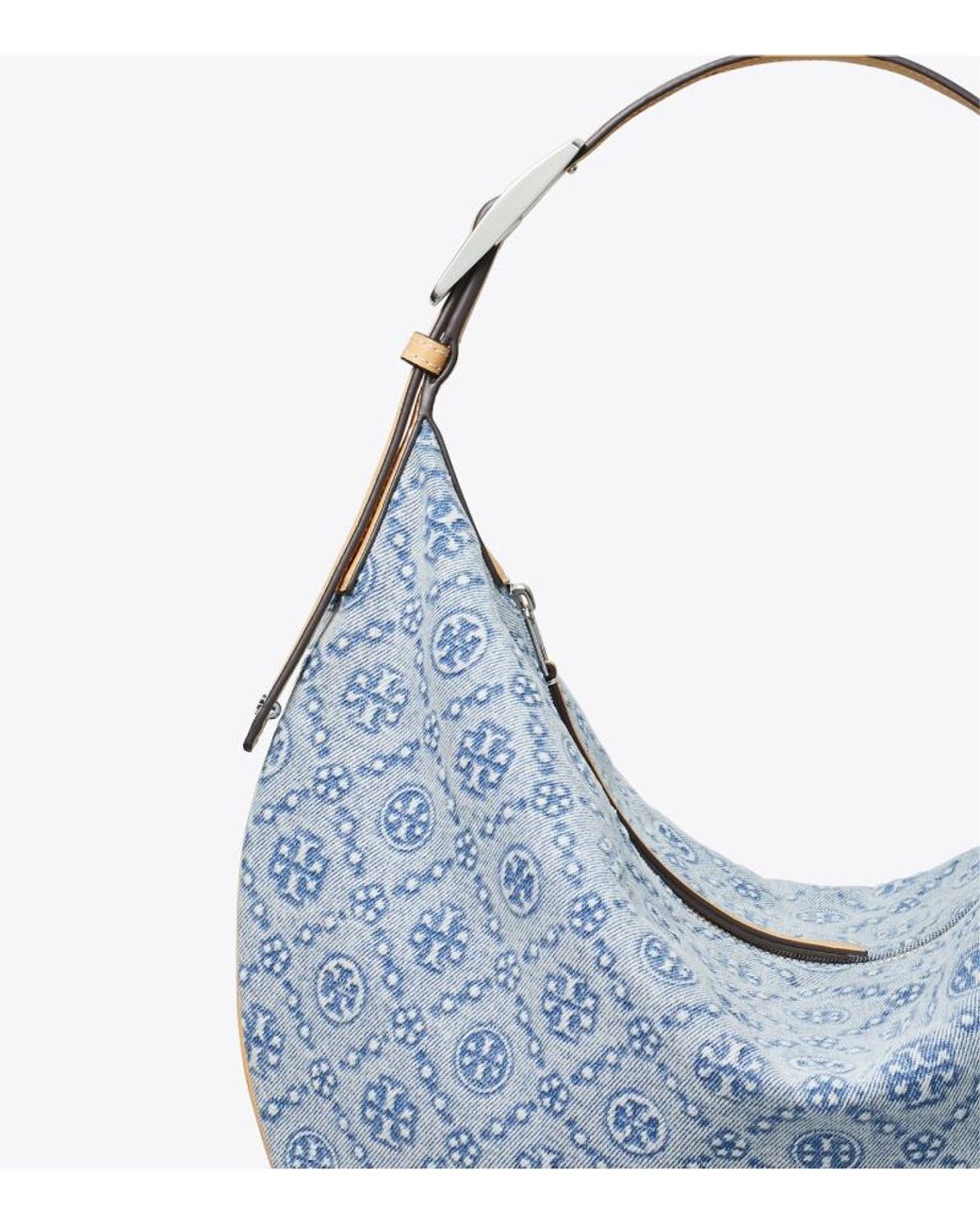 Tory Burch Blue T Monogram Shoulder Bag