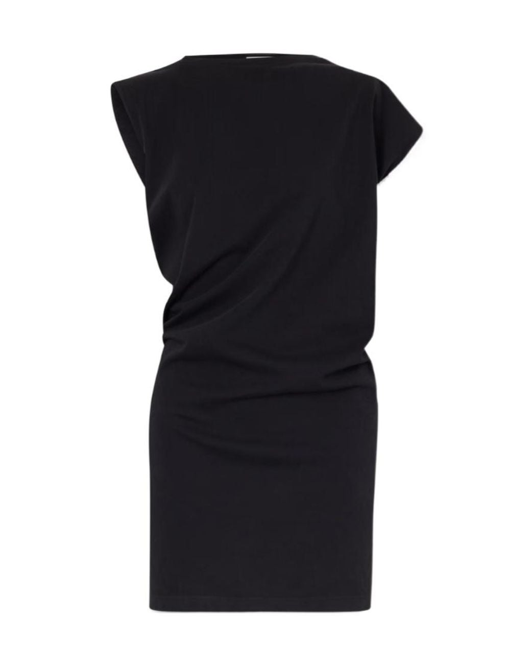 Agolde Black Round Neck Dress