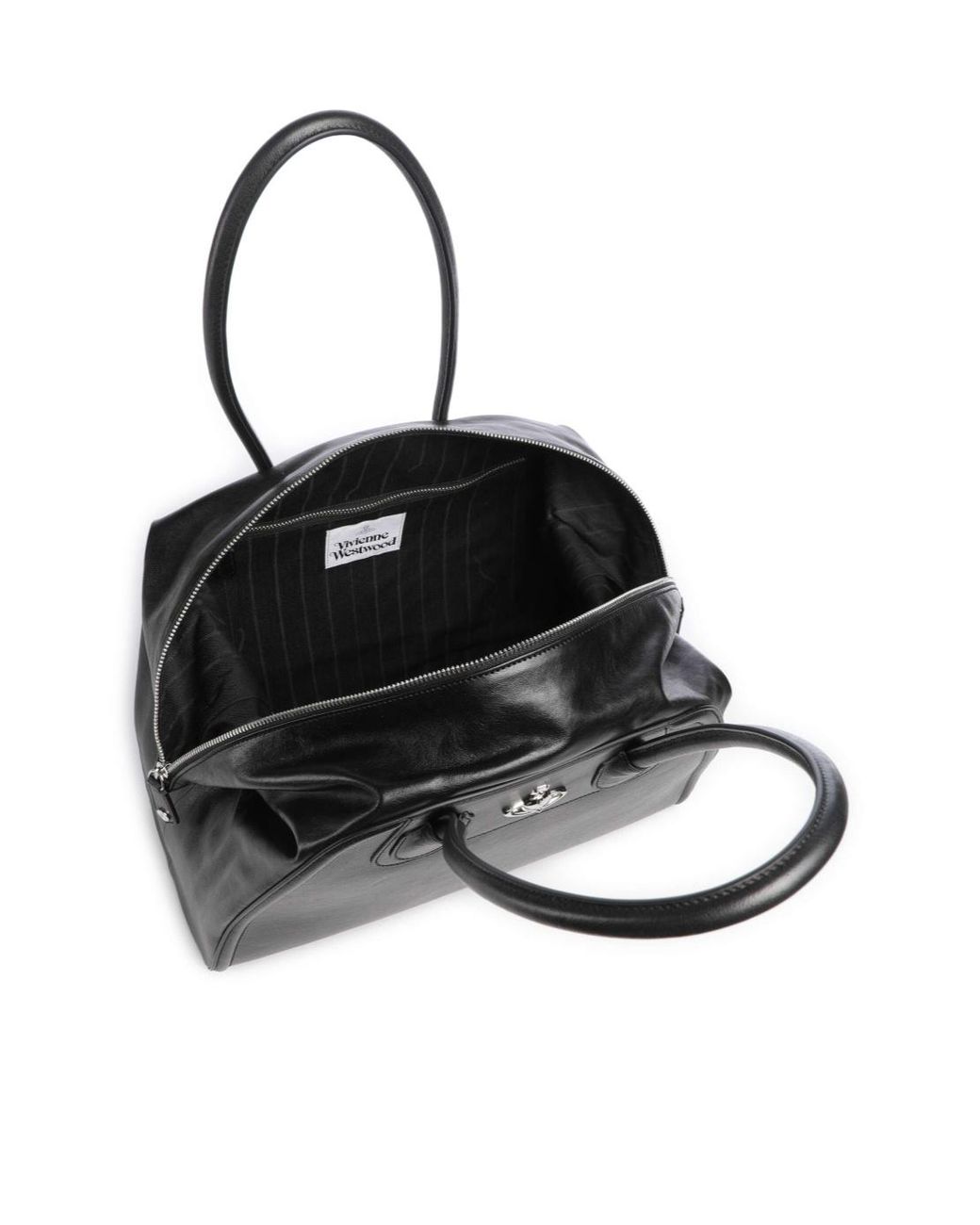Vivienne Westwood Black Orb-Plaque Shoulder Bag