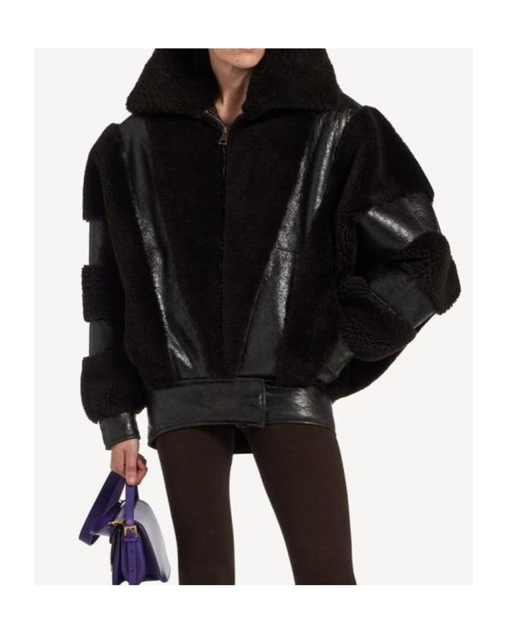 Balenciaga Black High Collar Jacket