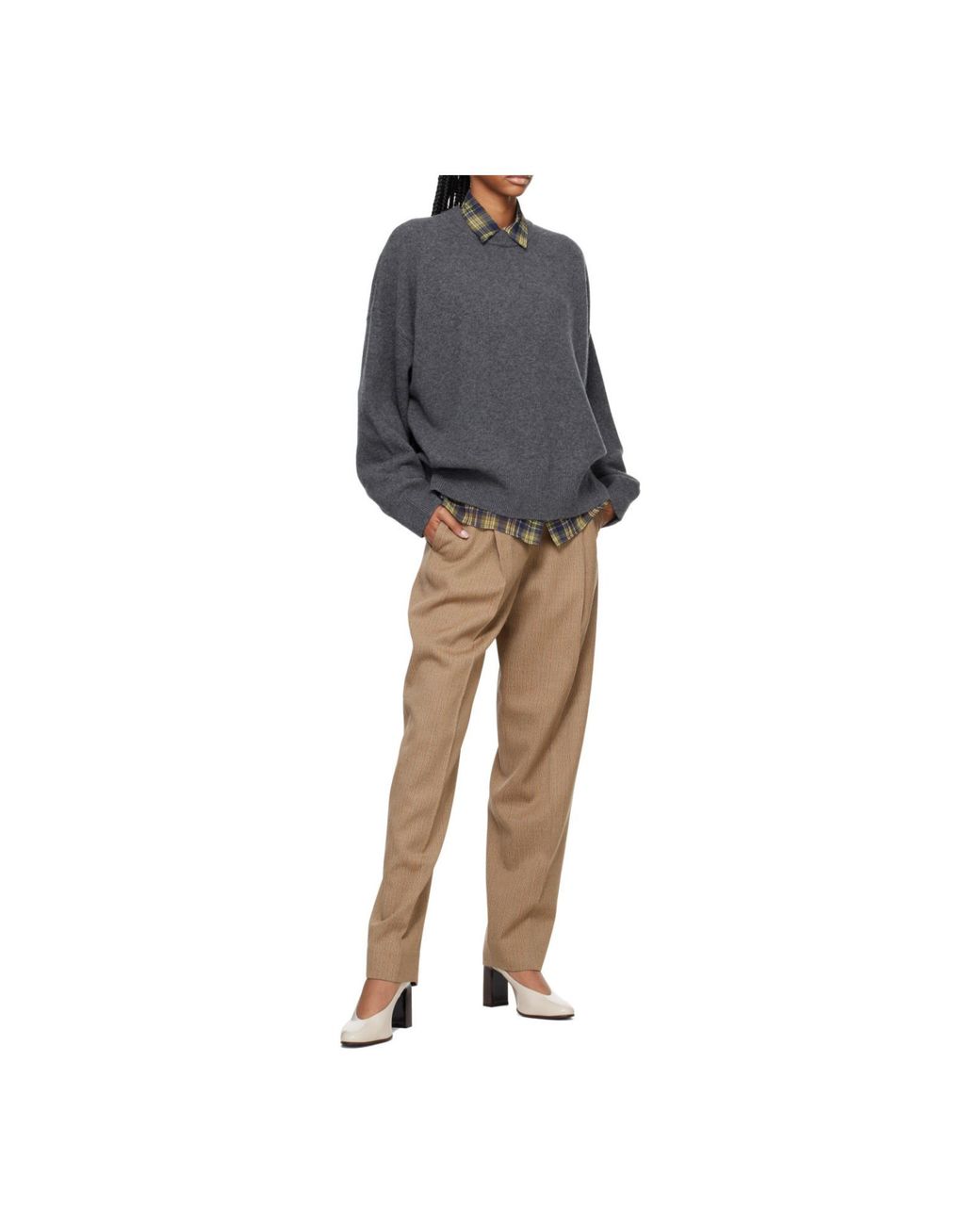 Rohe Natural Casual Trousers With Belt Loops