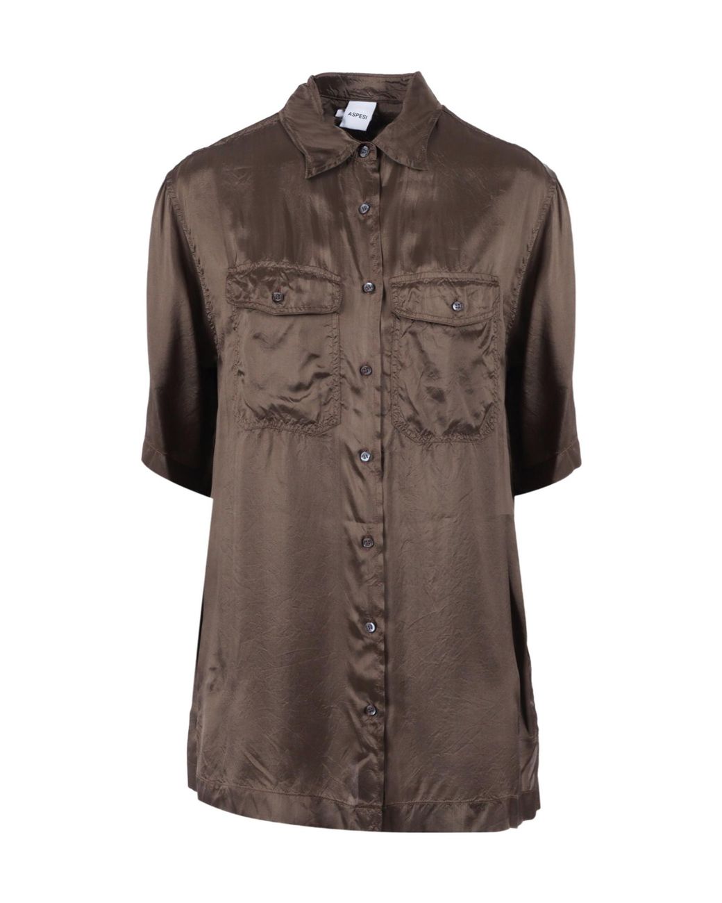 Aspesi Brown Short Sleeved Shirt