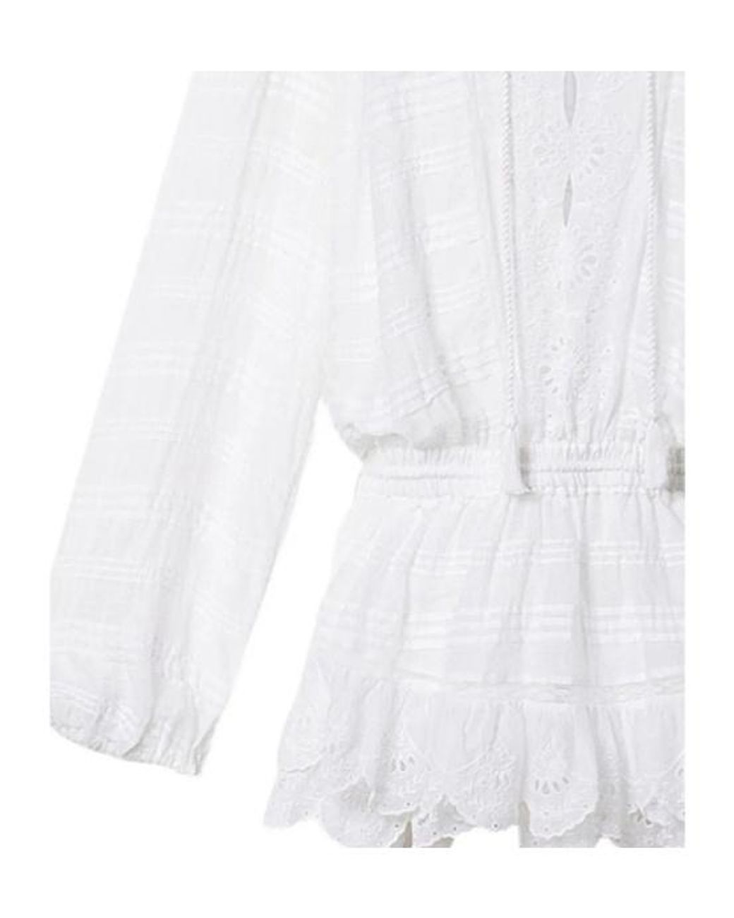 Isabel Marant White Isabel Marant Étoile Preya Embroidered Mini Dress