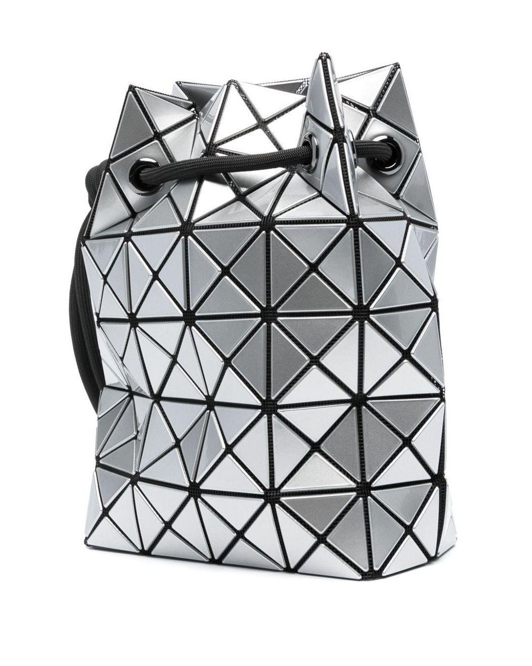 Issey Miyake Gray Drawstring Shoulder Bag
