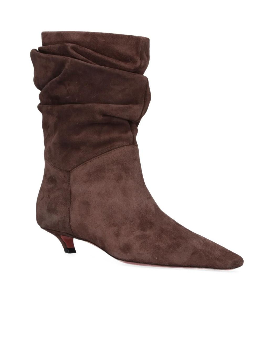 AMINA MUADDI Brown Stiletto Heel Ankle Boots