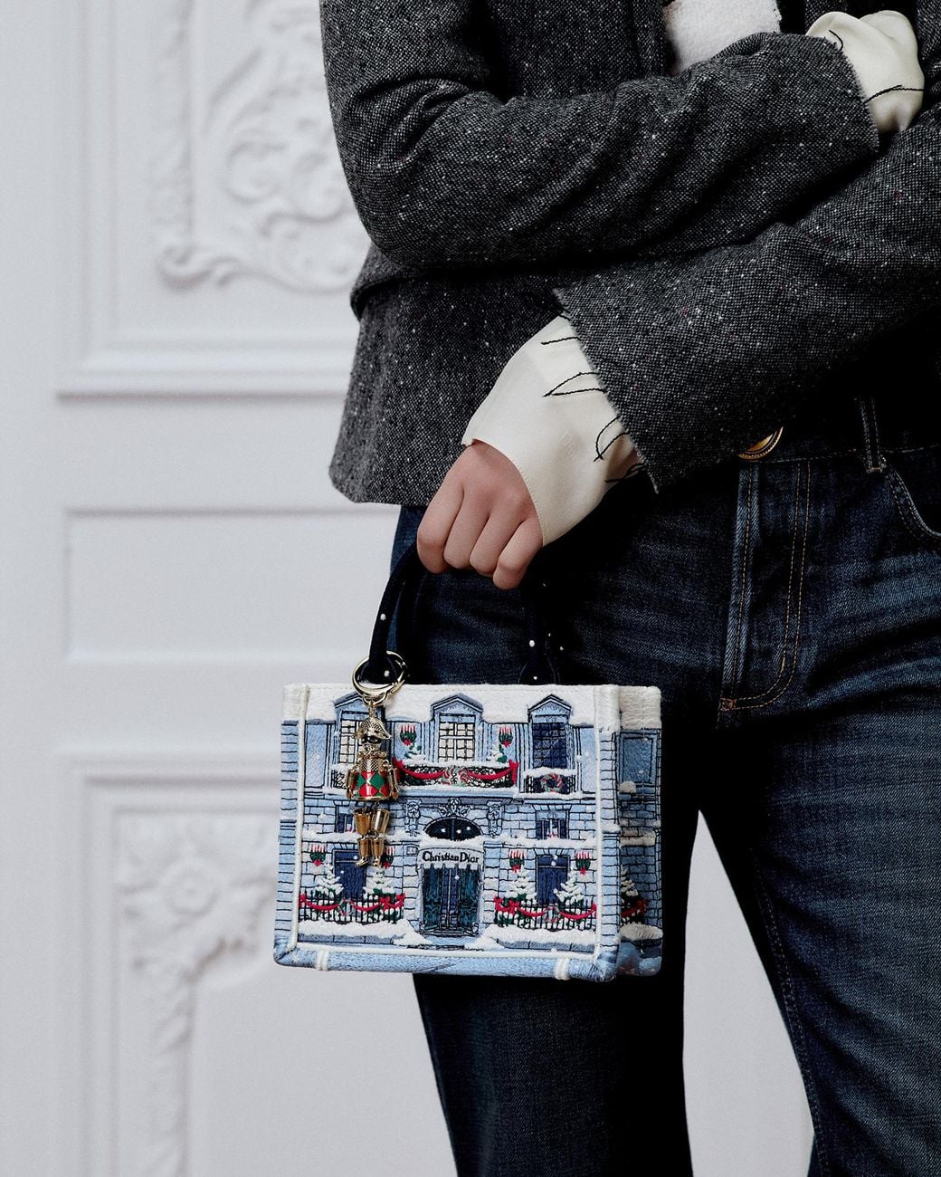 Dior Mini Book Tote With Strap in Blue | Lyst