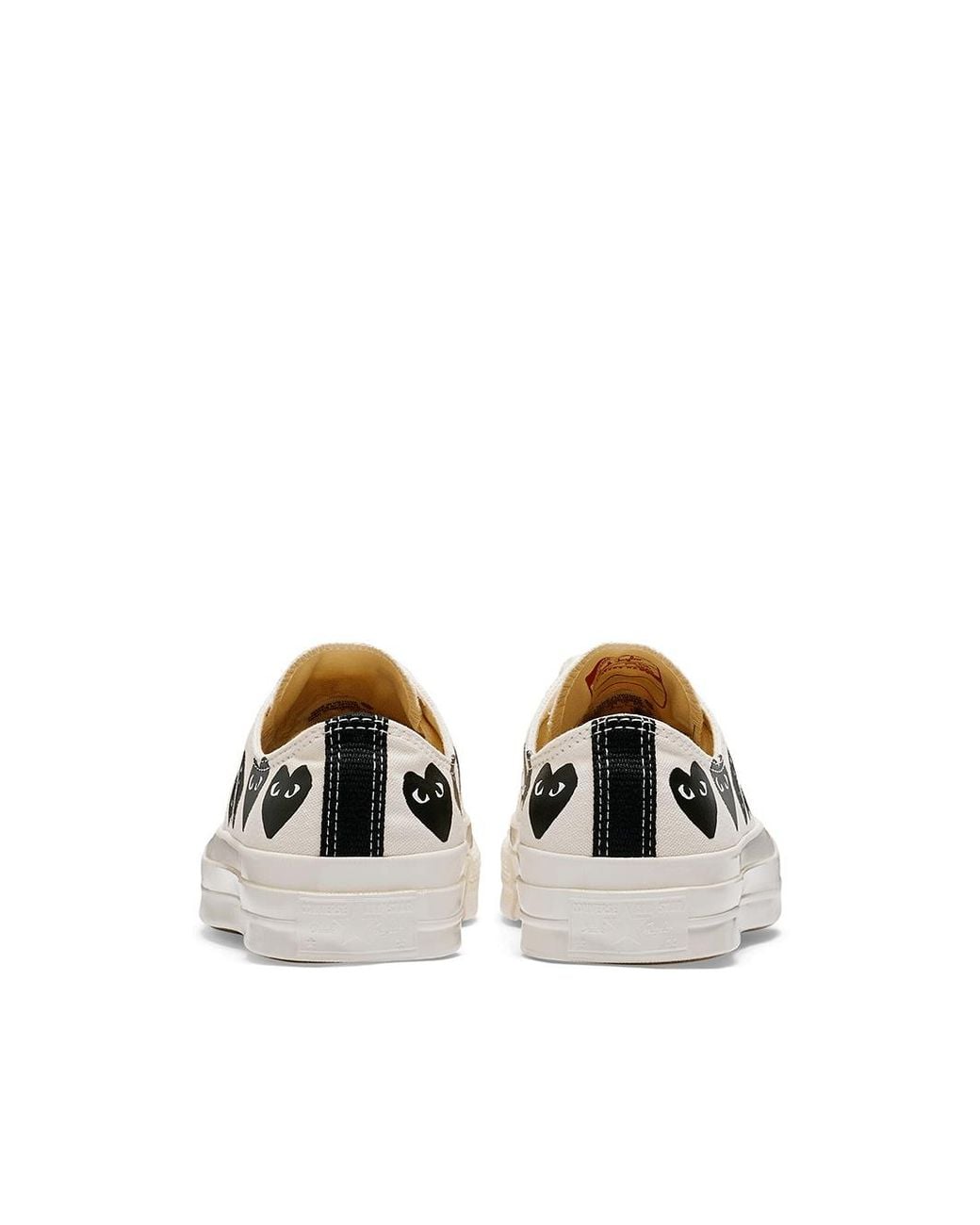 COMME DES GARÇONS PLAY White Heart Logo Printed Low-Top Sneakers for men