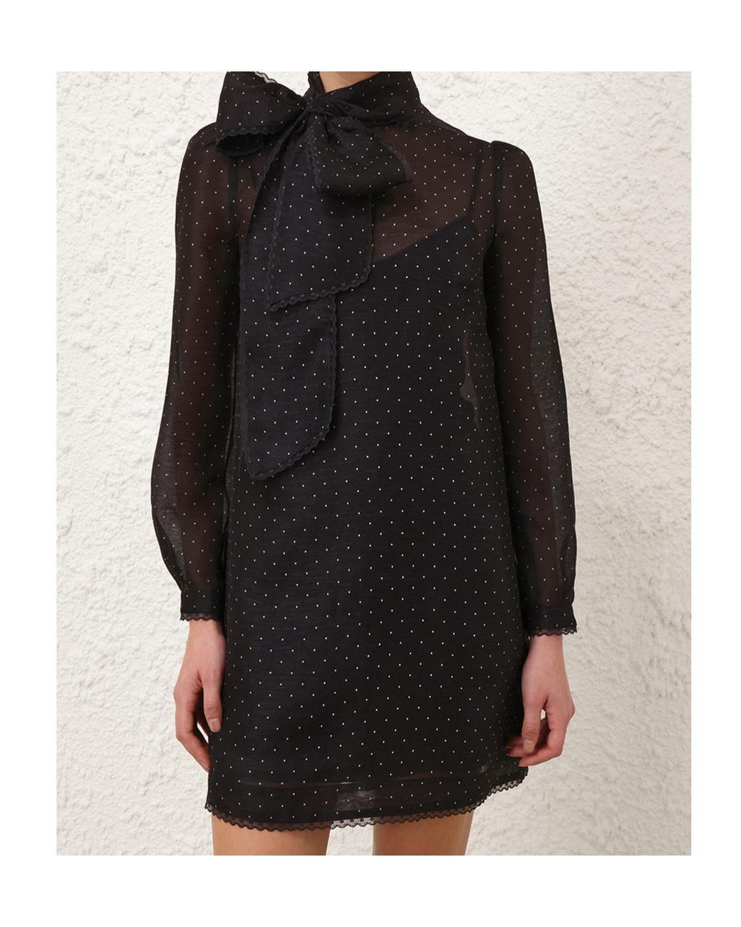 Zimmermann Black Dream Mini Dress