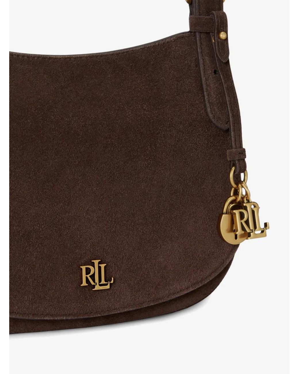 Ralph Lauren Brown Marcy Crossbody Bag